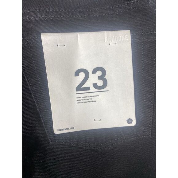 RE/DONE Womens Originals 70's Low Rise Bell Bottom Black‎ Size 23 - Picture 7 of 10